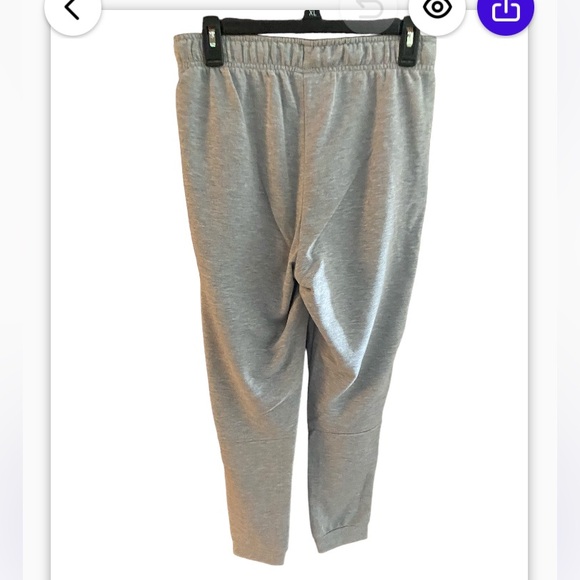 Nike dri fit fleece tapered track pants. Grey. Size small. - Picture 3 of 10